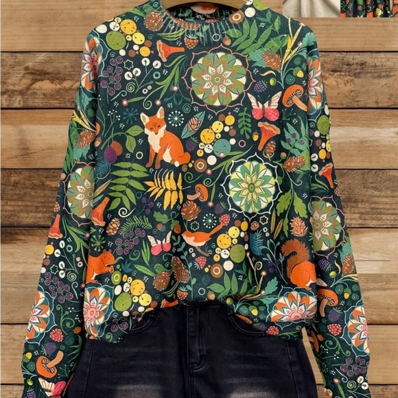 Forest FOX sweater - Picture 9 of 16